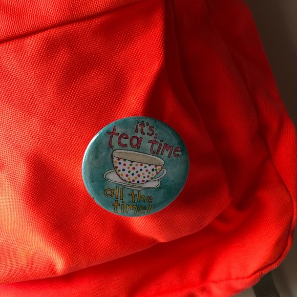 AMERICAN APPAREL - NYLON BACKPACK + TEA TIME PIN - Picture 2 of 8